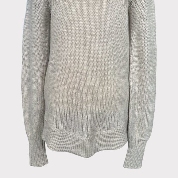 MODA International Tan Knit Snap Button Cowl Neck Sweater Women's Size Small - Picture 6 of 15